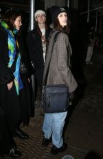 KAIA GERBER Arrives at Coach Show at New York Fashion Week 02/12/2019
