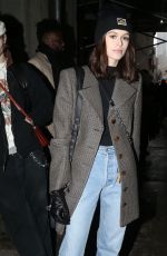 KAIA GERBER Arrives at Coach Show at New York Fashion Week 02/12/2019