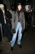 KAIA GERBER Arrives at Coach Show at New York Fashion Week 02/12/2019