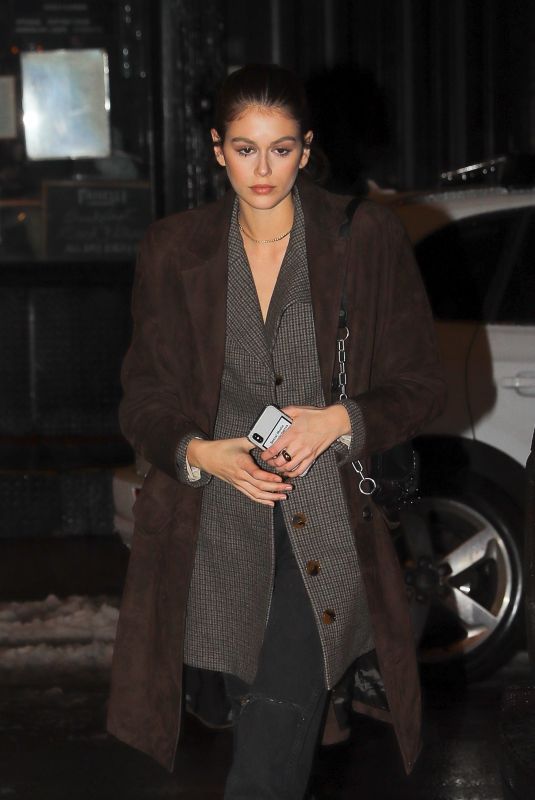 KAIA GERBER Arrives at Her Hotel in New York 02/12/2019