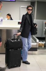 KAIA GERBER at Airport in Milan 02/23/2019