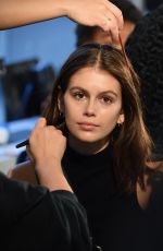 KAIA GERBER at Longchamps Runway Show in New York 02/09/2019