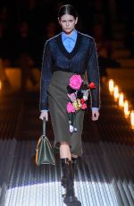 KAIA GERBER at Prada Runway Show in Milan 02/21/2019