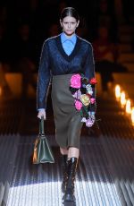 KAIA GERBER at Prada Runway Show in Milan 02/21/2019