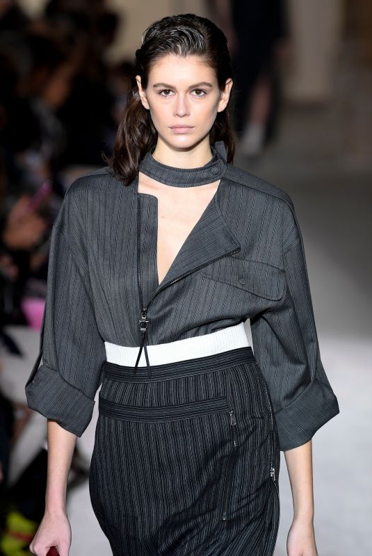 KAIA GERBER at Salvatore Ferragamo Show at Milan Fashion Week 02/23/2019