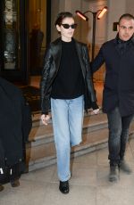 KAIA GERBER Leaves Her Hotel in Milan 02/23/2019