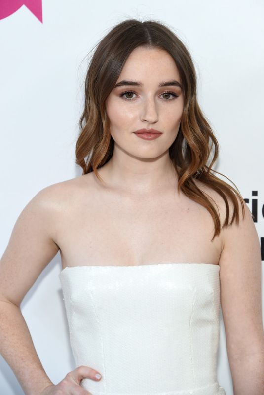 KAITLYN DEVER at Elton John Aids Foundation Oscar Party in Hollywood 02/24/2019