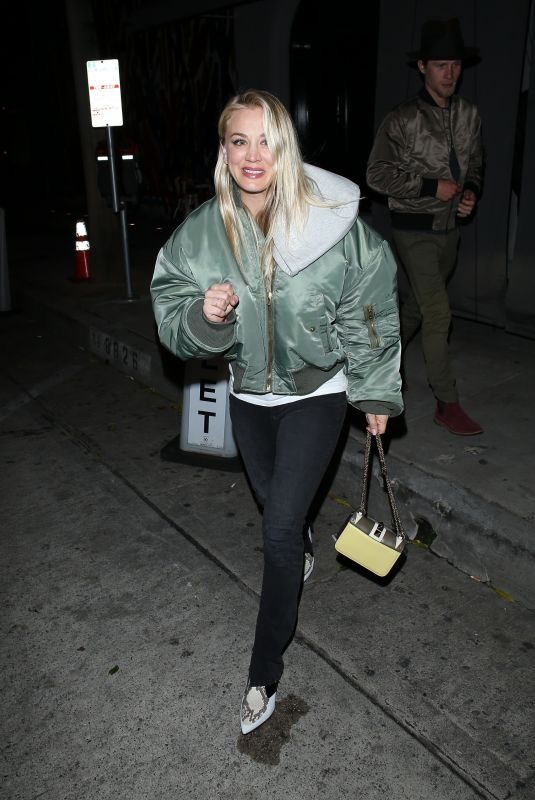 KALEY CUOCO at Craig’s Restaurant in West Hollywood 02/22/2019