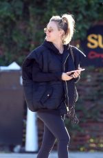 KALEY CUOCO Leaves Sun Cafe in Los Angeles 02/06/2019