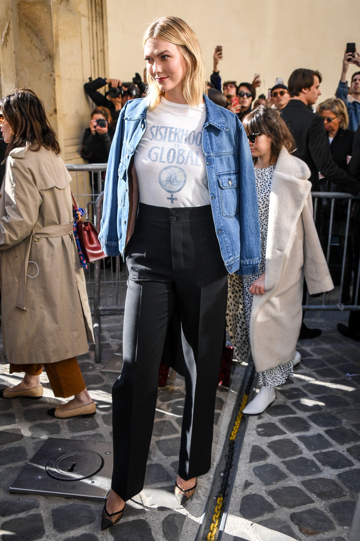 KARLIE KLOSS Arrives at Christian Dior Show at Paris Fashion Week 02/26 ...