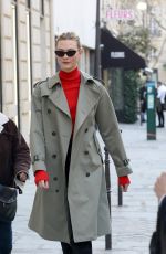 KARLIE KLOSS Leaves Her Hotel in Paris 02/25/2019