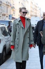 KARLIE KLOSS Leaves Her Hotel in Paris 02/25/2019