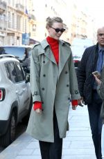 KARLIE KLOSS Leaves Her Hotel in Paris 02/25/2019