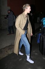 KARLIE KLOSS Leaves Marc Jacobs Show at New york Fashion Show 02/13/2019