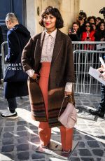 KAT GRAHAM Arrives at Christian Dior Show at Paris Fashion Week 02/26/2019