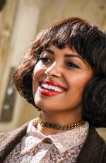 KAT GRAHAM Arrives at Christian Dior Show at Paris Fashion Week 02/26/2019