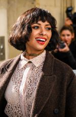 KAT GRAHAM Arrives at Christian Dior Show at Paris Fashion Week 02/26/2019