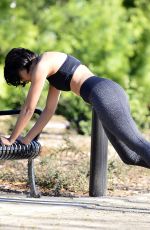 KAT GRAHAM Out Jogging in Los Angeles 02/05/2019