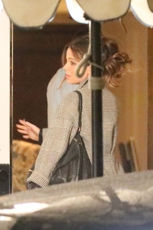 KATE BECKINSALE Arrives at a Hotel in Santa Monica 02/02/2019