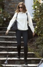 KATE BECKINSALE Leaves Her Home in Brentwood 02/05/2019