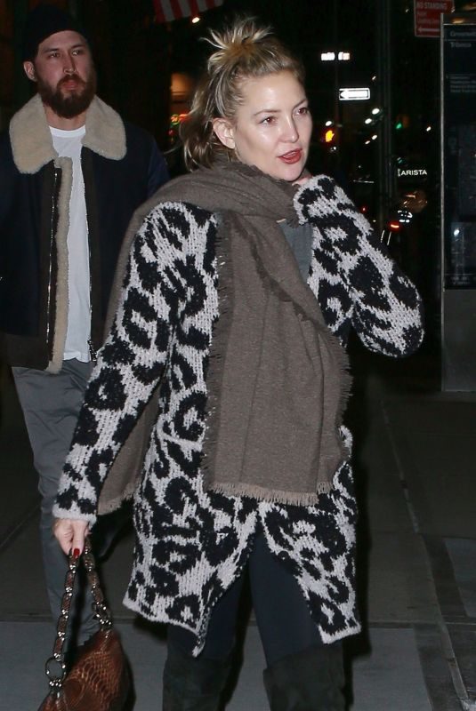 KATE HUDSON Leaves Greenwich Hotel in New York 02/15/2019