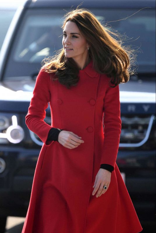 KATE MIDDLETON at National Stadium in Belfast 02/27/2019