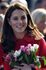 KATE MIDDLETON at National Stadium in Belfast 02/27/2019