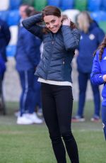 KATE MIDDLETON at National Stadium in Belfast 02/27/2019
