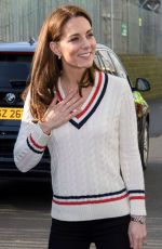 KATE MIDDLETON at National Stadium in Belfast 02/27/2019