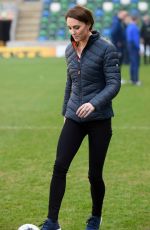 KATE MIDDLETON at National Stadium in Belfast 02/27/2019
