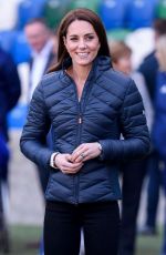 KATE MIDDLETON at National Stadium in Belfast 02/27/2019
