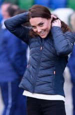 KATE MIDDLETON at National Stadium in Belfast 02/27/2019
