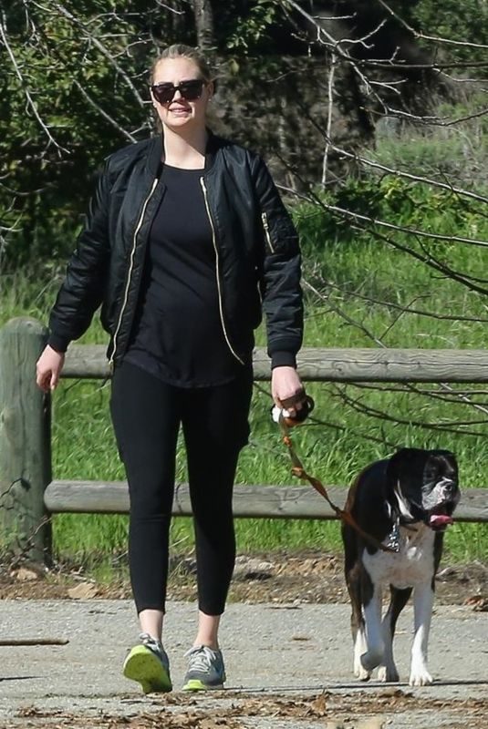 KATE UPTON Out with Her Dog in Beverly Hills 02/07/2019