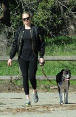 KATE UPTON Out with Her Dog in Beverly Hills 02/07/2019