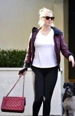 KATE UPTON Out With Her Dog in Los Angeles 01/31/2019