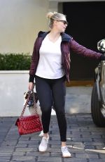 KATE UPTON Out With Her Dog in Los Angeles 01/31/2019