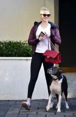 KATE UPTON Out With Her Dog in Los Angeles 01/31/2019