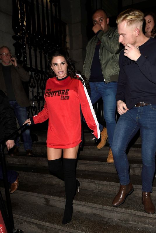 KATIE PRICE  and Kris Boyson Night Out in Liverpool 02/01/2019