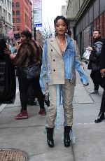 KEKE PALMER Arrives at Build Series in New York 02/07/2019