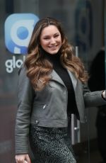 KELLY BROOK Arrives at Global Radio in London 02/12/2019