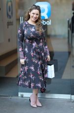 KELLY BROOK Arrives at Heart Radio in London 02/15/2019