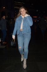 KELLY BROOK in Double Denim Leaves Global Radio in London 02/05/2019