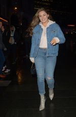 KELLY BROOK in Double Denim Leaves Global Radio in London 02/05/2019