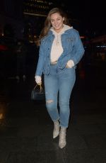 KELLY BROOK in Double Denim Leaves Global Radio in London 02/05/2019