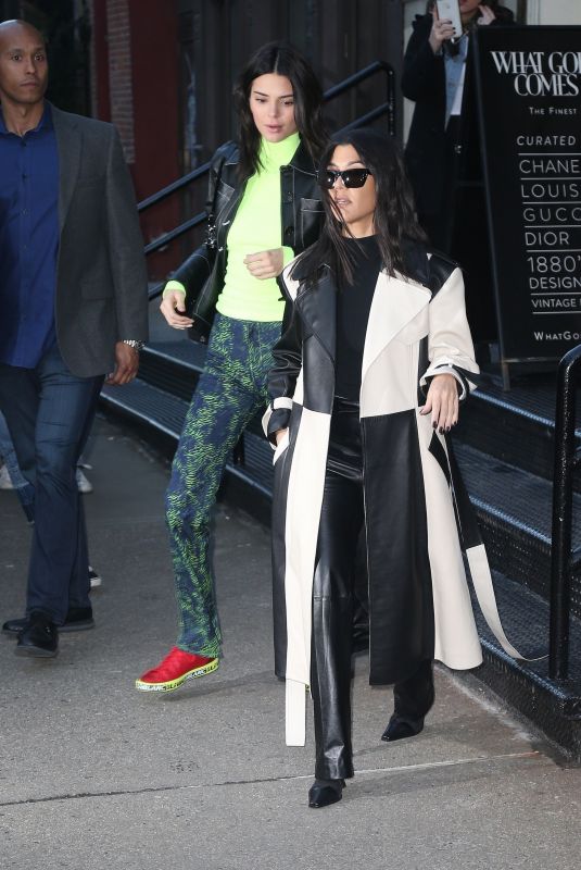 KENDALL JENNER and KOURTNEY KARDASHIAN Out Shopping in New York 02/08/2019