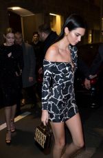 KENDALL JENNER Arrives at Versace Dinner at Milan Fashion Week 02/22/2019