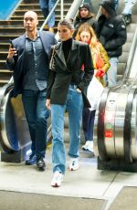 KENDALL JENNER at Penn Train Station in New York 02/12/2019