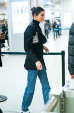 KENDALL JENNER at Penn Train Station in New York 02/12/2019