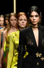 KENDALL JENNER at Versace Runway Show at Milan Fashion Week 02/22/2019