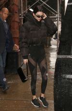 KENDALL JENNER Leaves Gotham Gym in New York 02/12/2019